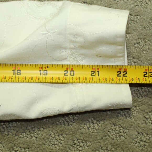 Julie Mitchell Urban Collection Size 8 Cream Embroidered and Sequin Denim Jacket - Picture 3 of 6